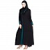 Naqab- Black colored Side open Double Layered Abaya