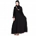 Black Colored Turkish Design Abaya -Fabric Georgette Black Colored Turkish Design Abaya -Fabric Georgette