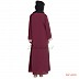 Abaya - maroon colored with tiger printed in front Abaya - maroon colored with tiger printed in front