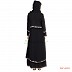 Naqab- elegant black colored frock style Naqab- elegant black colored frock style