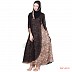 Abaya in shari design - crepe fabric Abaya in shari design - crepe fabric