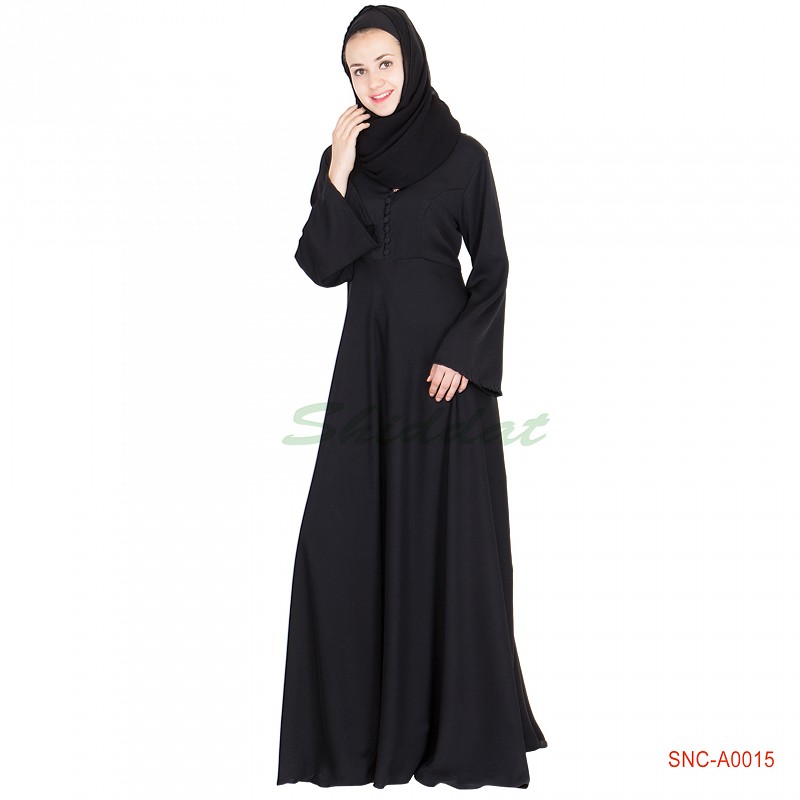 Umbrella abaya online in India- full flared designer burqa/ naqab