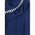 Blue colored Turkish abaya with 5 line border Blue colored Turkish abaya with 5 line border