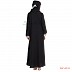 Abaya- sari design in black color Abaya- sari design in black color