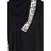 Abaya- sari design in black color Abaya- sari design in black color