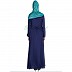 Full flared umbrella abaya - Monaco Blue Full flared umbrella abaya - Monaco Blue