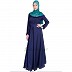 Full flared umbrella abaya - Monaco Blue Full flared umbrella abaya - Monaco Blue