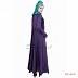Pleated Nida Abaya - Dark Blue shade Pleated Nida Abaya - Dark Blue shade