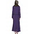 Simple Nida Abaya- Purple Colored Simple Nida Abaya- Purple Colored