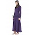 Simple Nida Abaya- Purple Colored Simple Nida Abaya- Purple Colored