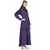 Simple Nida Abaya- Purple Colored Simple Nida Abaya- Purple Colored