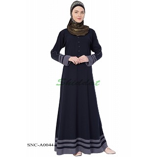 Simple Abaya- Navy Blue