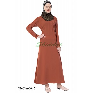 Simple Abaya- Light Brown