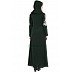 Designer Embroidered Abaya- Dark Green Designer Embroidered Abaya- Dark Green