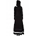 Causal Black Abaya - Kashiboo Fabric Causal Black Abaya - Kashiboo Fabric