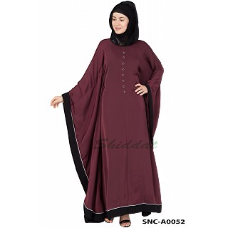 Classic Kaftan Abaya- Persian Plum