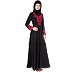 Designer Embroidered Abaya- Black Designer Embroidered Abaya- Black