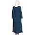 A-line abaya- Navy Blue A-line abaya- Navy Blue