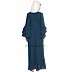 Embroidered abaya - Navy Blue Embroidered abaya - Navy Blue