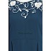 Embroidered abaya - Navy Blue Embroidered abaya - Navy Blue