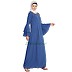 Embroidered abaya - Blue Embroidered abaya - Blue