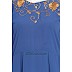 Embroidered abaya - Blue Embroidered abaya - Blue