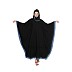 Kaftan- classic black colored with blue printed borders Kaftan- classic black colored with blue printed borders