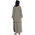Layered abaya- Solid Bottle Grey