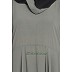 Layered abaya- Solid Bottle Grey