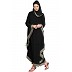 Black color kaftan with Grey printed borders Black color kaftan with Grey printed borders