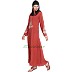 Designer Embroidered Abaya- Rust color Designer Embroidered Abaya- Rust color