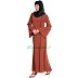 A-line abaya- Rust A-line abaya- Rust