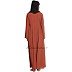 A-line abaya- Rust A-line abaya- Rust