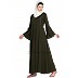 A-line abaya- Olive Green