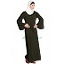 A-line abaya- Olive Green