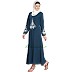 Designer Embroidered Abaya- Navy-Blue color Designer Embroidered Abaya- Navy-Blue color