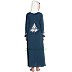 Designer Embroidered Abaya- Navy-Blue color Designer Embroidered Abaya- Navy-Blue color
