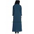 Front-open abaya- Blue color Front-open abaya- Blue color