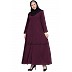 Front-open abaya- Purple color