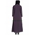 Front Open Abaya- Plum color Front Open Abaya- Plum color