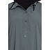 Collared casual abaya- Grey