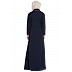 Collared casual abaya- Navy Blue Collared casual abaya- Navy Blue