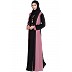 Kimono style abaya- Pink-Black