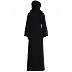 Part wear abaya with patchwork- Black Part wear abaya with patchwork- Black