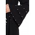 Part wear abaya with patchwork- Black Part wear abaya with patchwork- Black