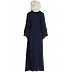 Bridal abaya with patchwork- Navy Blue Bridal abaya with patchwork- Navy Blue