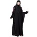 Casual embroidered Kaftan abaya- Black Casual embroidered Kaftan abaya- Black