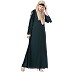A-line embroidery abaya- Bottle Green A-line embroidery abaya- Bottle Green