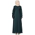 A-line embroidery abaya- Bottle Green A-line embroidery abaya- Bottle Green