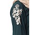A-line embroidery abaya- Bottle Green A-line embroidery abaya- Bottle Green